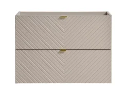 Meuble Sous Lavabo|Furnidea Meuble suspendu sous vasque avec 2 tiroirs VIVA CACHEMIRE 80 cm