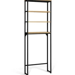 Meuble Wc|IDMarket Meuble étagère dessus WC 4 étagères DETROIT design industriel