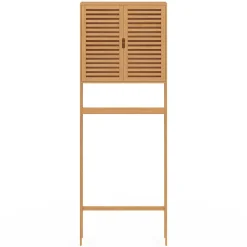IDMarket Meuble étagère dessus WC placard bambou BEA
