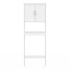 Meuble Wc|IDMarket Meuble étagère dessus WC WALDO placard bois blanc