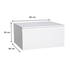 Meuble De Salle De Bains Faible Profondeur|Mob-In Meuble tiroir /Module de rangement Salle de Bain WILL