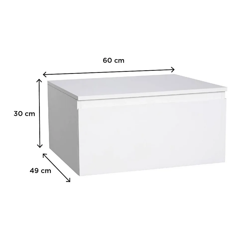 Meuble De Salle De Bains Faible Profondeur|Mob-In Meuble tiroir /Module de rangement Salle de Bain WILL