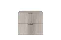 3xE Living Meuble vasque, Cachemire, 60 x 57 x 46 cm, poignée argentée, sans plateau