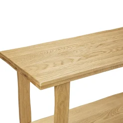 Homesight Meuble vasque en chêne massif vieilli l.140 x H.78 x P.50 cm, Taby