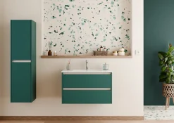 Meuble Vasque|Sanitaire Meuble vasque JUPITER 3.0 Bleu Canard 80 cm - SANS miroir