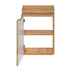 Stellameuble Meuble vasque lave main encastrable aspect bois 40cm Aruba Craft