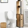 Meuble Wc|IDMarket Meuble WC 2 portes DETROIT avec étagères design industriel