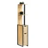 Facility'S Meuble WC en bois et métal - 18 x 30 x 119 cm - FACILITYS