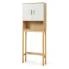 Meuble Wc|[En.Casa] Meuble WC Ferrersp 160 x 63 x 20 cm effet chêne sable naturel en.casa