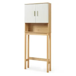 Meuble Wc|[En.Casa] Meuble WC Ferrersp 160 x 63 x 20 cm effet chêne sable naturel en.casa
