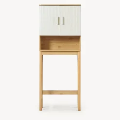 Meuble Wc|[En.Casa] Meuble WC Ferrersp 160 x 63 x 20 cm effet chêne sable naturel en.casa