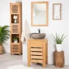Wanda Collection Meuble Zen salle de bain en teck 50 cm