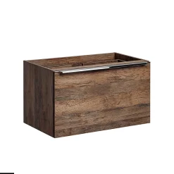 Meuble Vasque|Otitec Meubles sous vasque - 100 cm - avec Vasque à poser et Plan - BOLD OAK