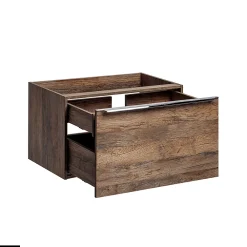 Meuble Vasque|Otitec Meubles sous vasque - 100 cm - avec Vasque à poser et Plan - BOLD OAK