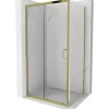 Paroi De Douche|Mexen Apia cabine de douche coulissante 100 x 90 cm, transparent, or - 840-100-090-50-00