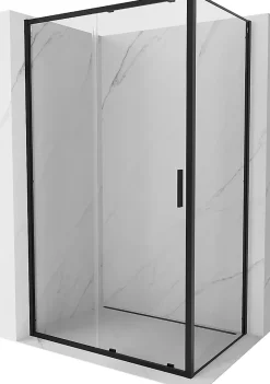 Cabine De Douche|Mexen Exo cabine de douche coulissante 110 x 70 cm, transparent, noire - 8151-110-070-70-00