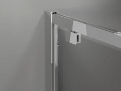 Paroi De Douche|Mexen Exo cabine de douche pivotante 100 x 75 cm, transparent, chrome - 8182-100-075-01-00