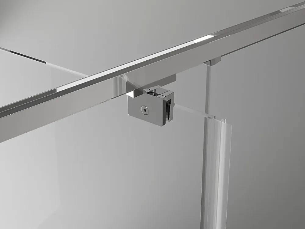 Paroi De Douche|Mexen Exo cabine de douche pivotante 100 x 75 cm, transparent, chrome - 8182-100-075-01-00