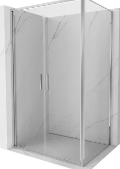 Mexen Exo cabine de douche pivotante 100 x 75 cm, transparent, chromé - 814-100-075-01-00