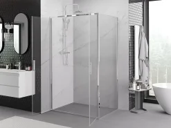 Mexen Exo cabine de douche pivotante 100 x 75 cm, transparent, chromé - 814-100-075-01-00