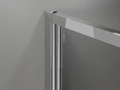 Mexen Exo cabine de douche pivotante 100 x 75 cm, transparent, chromé - 814-100-075-01-00