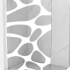 Mexen Kioto L paroi de douche Walk-in 70 x 200 cm, vague blanche, blanc - 800-070-103-20-97