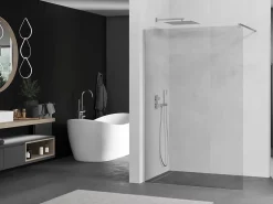 Mexen Kioto paroi de douche Walk-in 80 x 200 cm, transparent 8 mm, chrome - 800-080-101-01-00