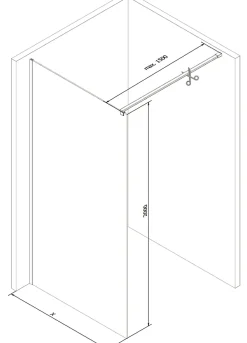 Paroi De Douche|Mexen Kioto paroi de douche Walk-in 160 x 200 cm, transparent 8 mm, doré - 800-160-101-50-00