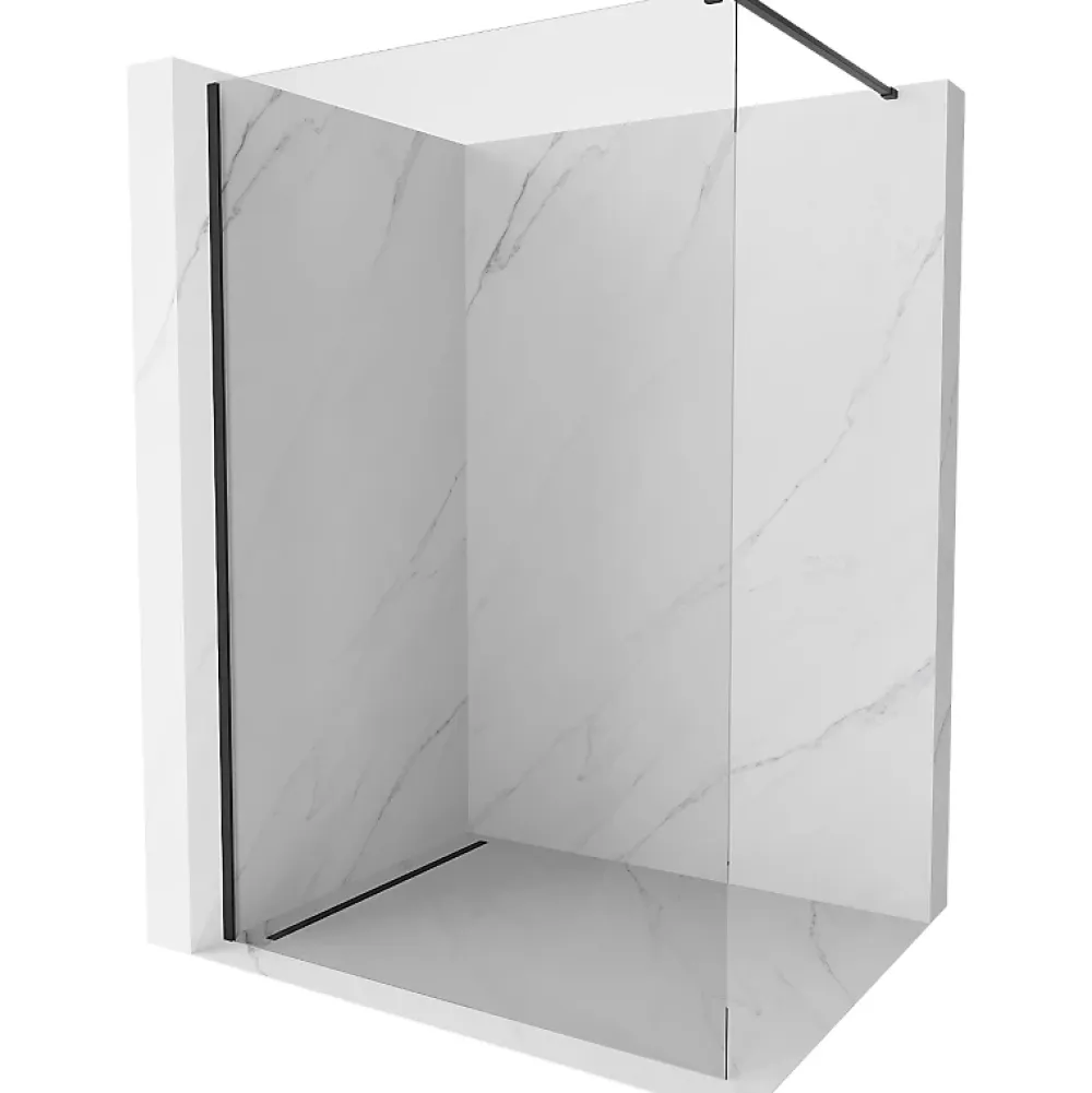 Paroi De Douche|Mexen Kioto paroi de douche Walk-in 180 x 200 cm, transparent 8 mm, noir - 800-180-101-70-00