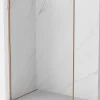 Mexen Kioto-F paroi de douche Walk-in avec cadre 50 x 202 cm, transparent 8 mm, cuivre brossé - 800-050-104-65-00
