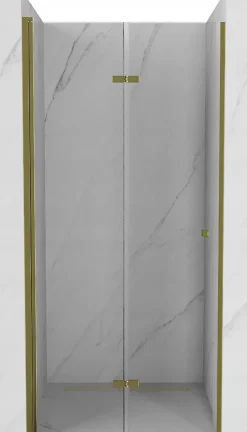 Mexen Lima portes de douche pliantes 100 cm, transparentes, dorées - 856-100-000-50-00