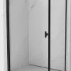 Mexen Mist-B cabine de douche pivotante gauche 100 x 85 cm, cadre noir, noir - 8A2T-100-085-70-70-L