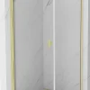 Mexen Mist-B cabine de douche pivotante 100 x 100 cm, transparent, or brossé - 8A2T-100-100-55-00