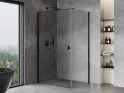 Mexen Mist-B cabine de douche pivotante 100 x 120 cm, transparent, noir - 8A2T-100-120-70-00