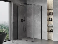 Mexen Mist-B cabine de douche pivotante 100 x 120 cm, transparent, noir - 8A2T-100-120-70-00