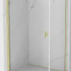 Mexen Mist-B cabine de douche pivotante 80 x 100 cm, transparent, or brossé - 8A2T-080-100-55-00