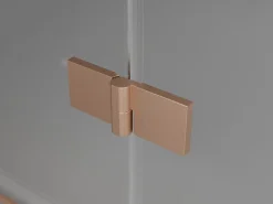 Mexen Mist-F cabine de douche pliante gauche 70 x 80 cm, transparent, cuivre brossé - 8A6T-070-080-65-00-L