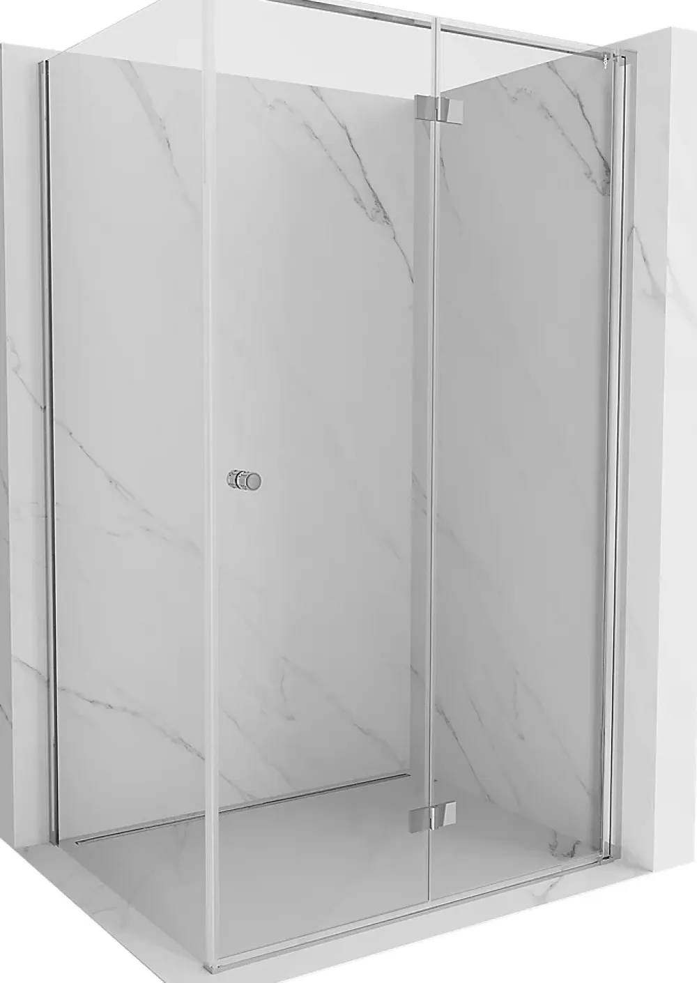 Mexen Mist-F cabine de douche pliante droite 90 x 70 cm, transparent, chrome - 8A6T-090-070-01-00-P