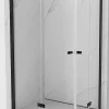 Mexen Mist-F Duo cabine de douche pliante gauche 80 x 70 cm, transparent, noir - 8A6-080L-070P-70-00