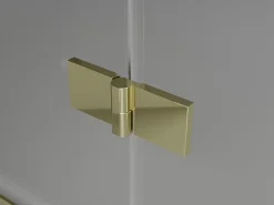 Mexen Mist-H Duo cabine de douche pivotante droite 80 x 110 cm, transparent, or - 8A5-080L-110P-50-00