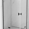 Mexen Mist-H L Duo cabine de douche battante gauche 110 x 90 cm, transparent, noir - 8A5L-110L-090P-70-00