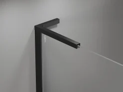 Mexen Mist-H L Duo cabine de douche battante gauche 110 x 90 cm, transparent, noir - 8A5L-110L-090P-70-00
