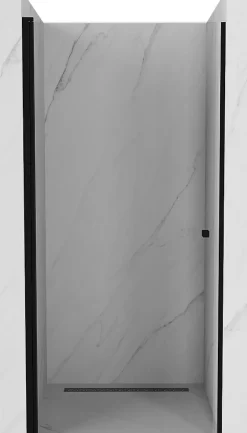Mexen Pretoria porte de douche pivotante 70 cm, transparent, noir - 852-070-000-70-00