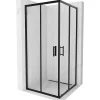 Mexen Rio cabine de douche carrée 90 x 90 cm, transparente, noire - 860-090-090-70-00