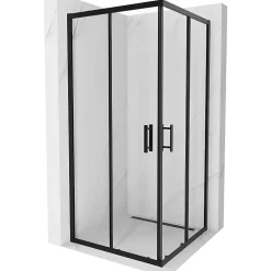 Mexen Rio cabine de douche carrée 90 x 90 cm, transparente, noire - 860-090-090-70-00