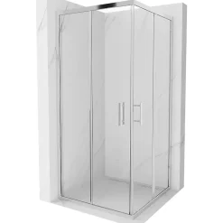 Mexen Rio cabine de douche carrée 90 x 90 cm, transparent, chrome - 860-090-090-01-00