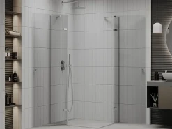 Mexen Roma Duo cabine de douche pivotante 120 x 90 cm, transparent, chrome - 854-120-090-02-00