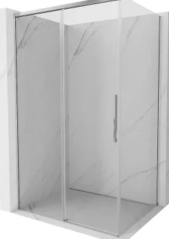 Mexen Rox cabine de douche coulissante 150 x 80 cm, transparent, chrome - 8C2-150-080-01-00