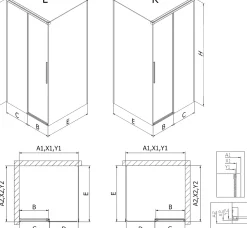 Mexen Rox cabine de douche coulissante 150 x 80 cm, transparent, chrome - 8C2-150-080-01-00