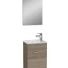 Lave-Mains|Vitra Mia ensemble meuble 39x61x28 cm avec miroir, lavabo et éclairage LED, Cordoba (MIASET40C)